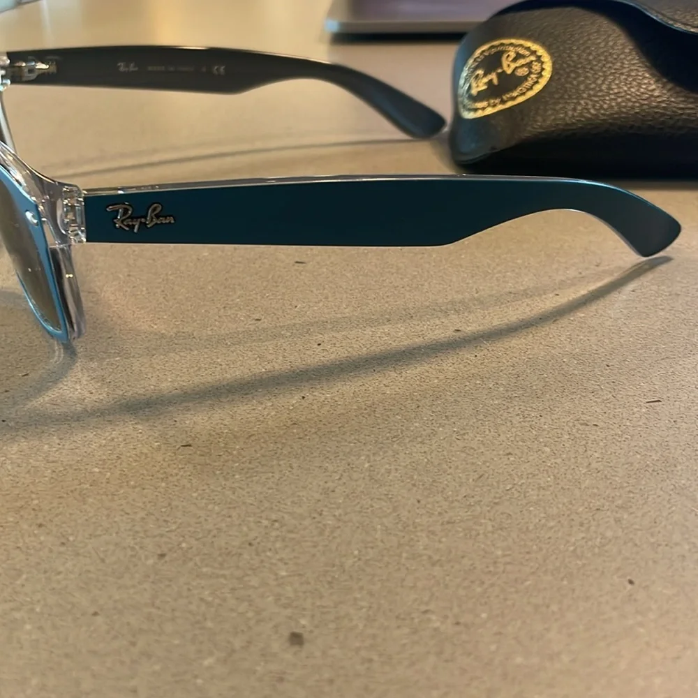 Ray-Ban Blue Frame Black Lenses Sunglasses